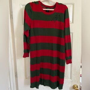 Torrid Halloween Freddy Kruger Sweater Dress